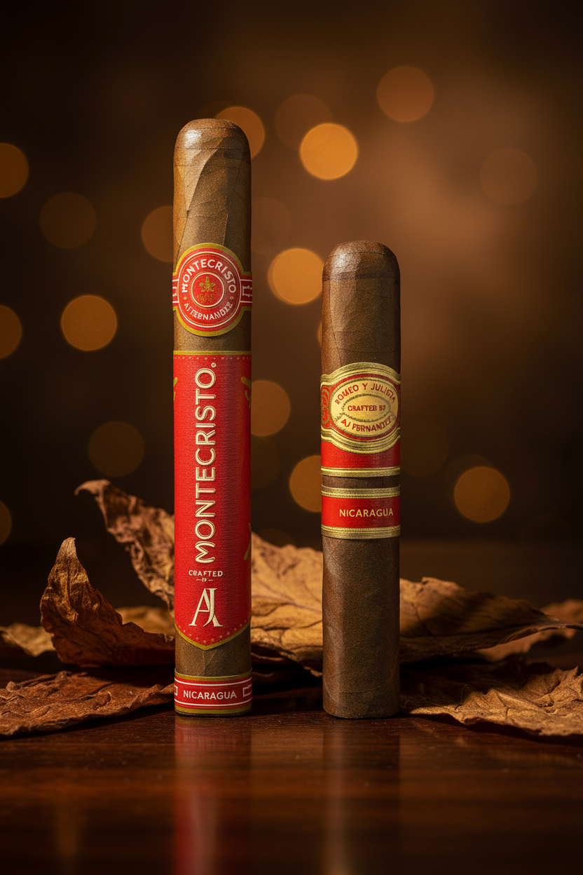 Montecristo by AJ Fernandez & Romeo Y Julieta Crafted By AJ Fernandez DUO
