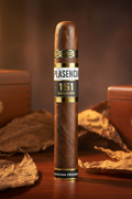 Plasencia cigar with brown background
